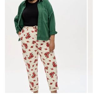 Lucy and Yak L.E. Addison Jeans: ORGANIC TWILL - Rosella size 34